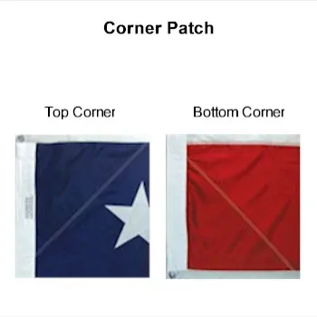 10x15 Flag Corner Patches